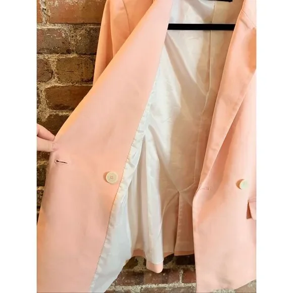 ZARA | WOMAN • Pink Double Breasted Blazer • Ladies Size M - Picture 8 of 14